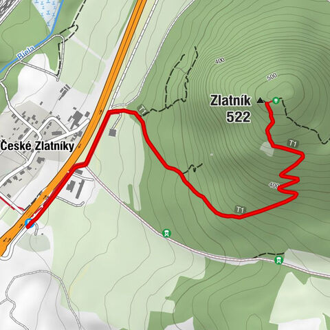 Most - Zlatník - České Zlatníky