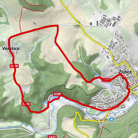 Žlutice - Svatý Petr a Pavel - Verušice - sv. Mikuláš