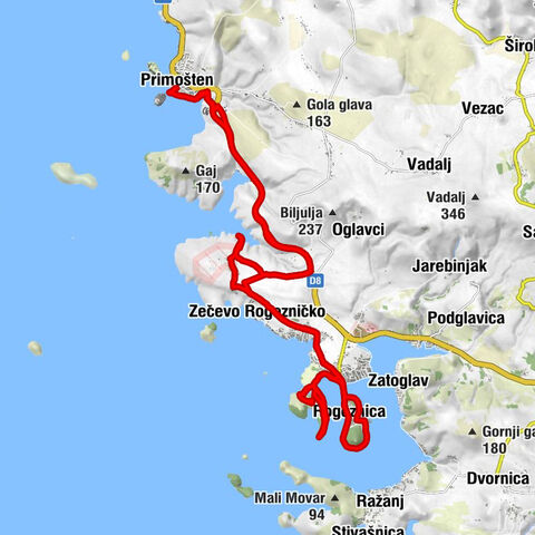 Primošten, Zecevo, Rogoznica