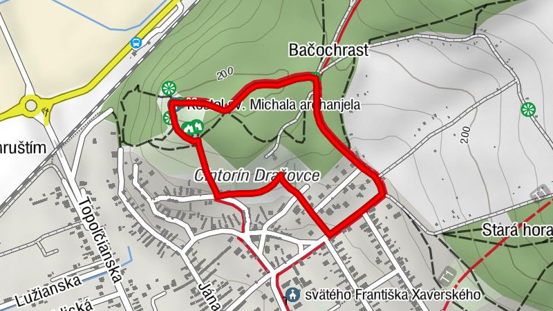 Bačochrast - Kostol sv. Michala archanjela - Dražovce