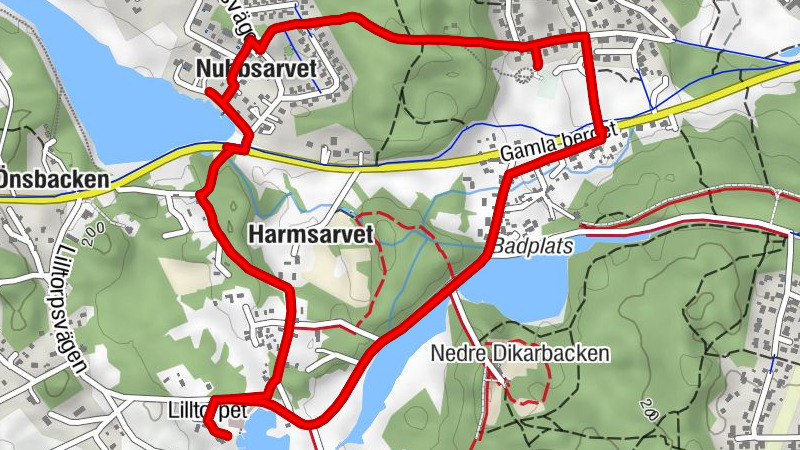 Lilltorpet - Harmsarvet - Nubbsarvet - Falun