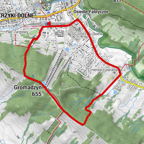 Ustrzyki Dolne - Gromadzyń - Młyn