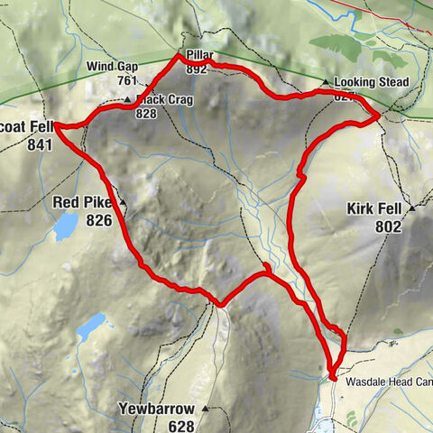 Wasdale Head - Red Pike - Scoat Fell - Pillar