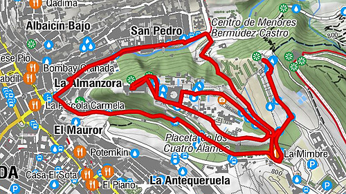 Granada - Iglesia de Santa María de la Alhambra - Iglesia de San Gil y Santa Ana - La Almanzora