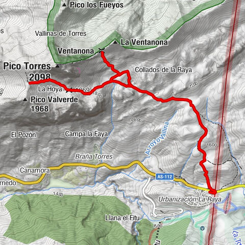 La Raya - Puerto de San Isidro - Colláu Valverde - Ventanona