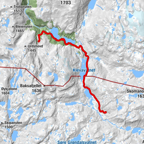 Myrdal Fjellstove - Cafe Rallaren - Grøndalshalsen - Hallingskeid Turisthytte