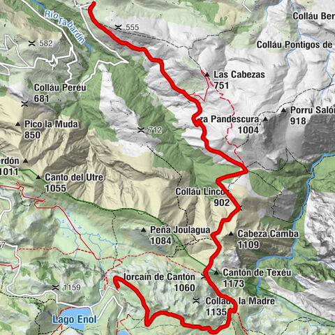 Demués - Colláu Lincós - Colláu Camba - Jorcaín de Cantón