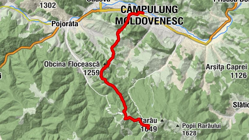 Câmpulung Moldovenesc - Prașca - Col TransRarău
