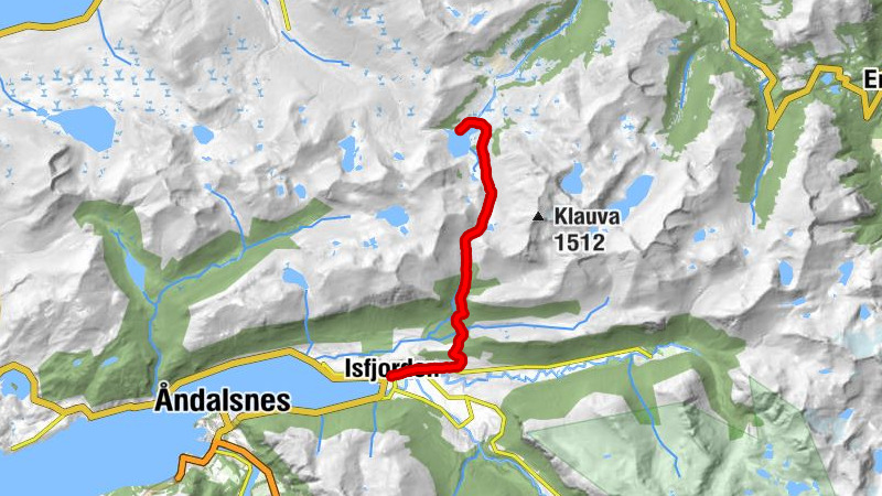 Hen kirke - Isfjorden - Hatlen - Måsvassbu