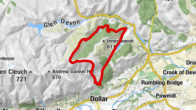 Perth and Kinross - Tarmangie Hill - Whitewisp Hill - Clackmannanshire