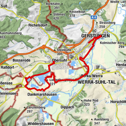 Hike - The freedom of the storks - Thuringia/Hesse