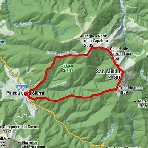 Pineda de la Sierra - Tres Mojones - San Millán - La Casona