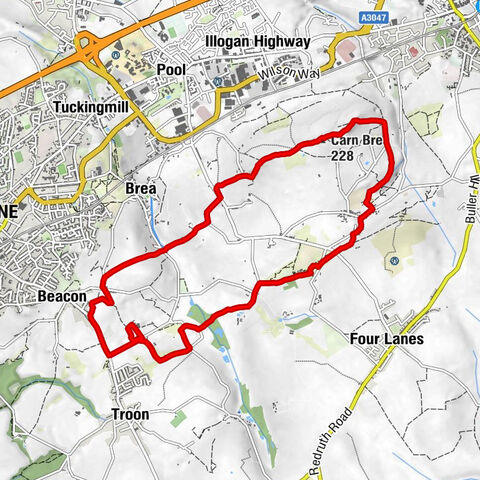 Carn Brea - Carnkie Methodist Church - Carn Brea Castle