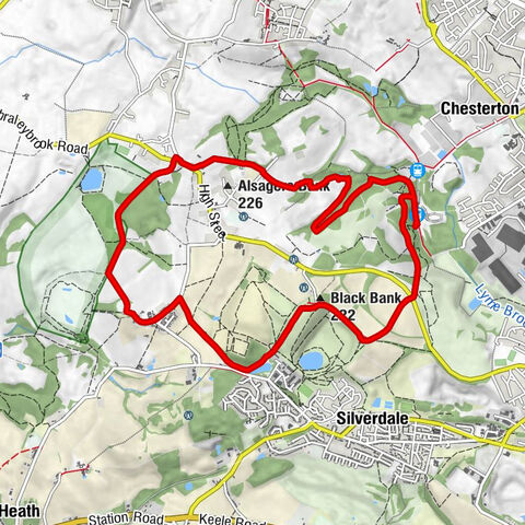 Silverdale - Newcastle-under-Lyme - Black Bank - Crackley Gates