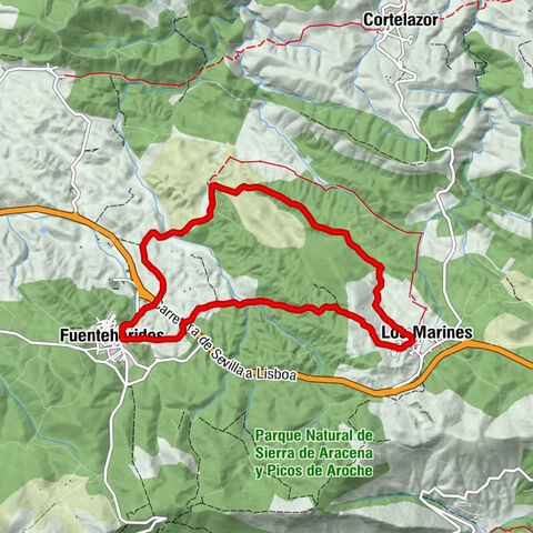 Fuente de los 12 Caños - Los Marines - La Carretera - Fuenteheridos