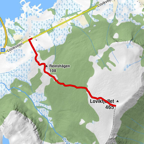 Andøy - Reinshågen - Lovikfjellet
