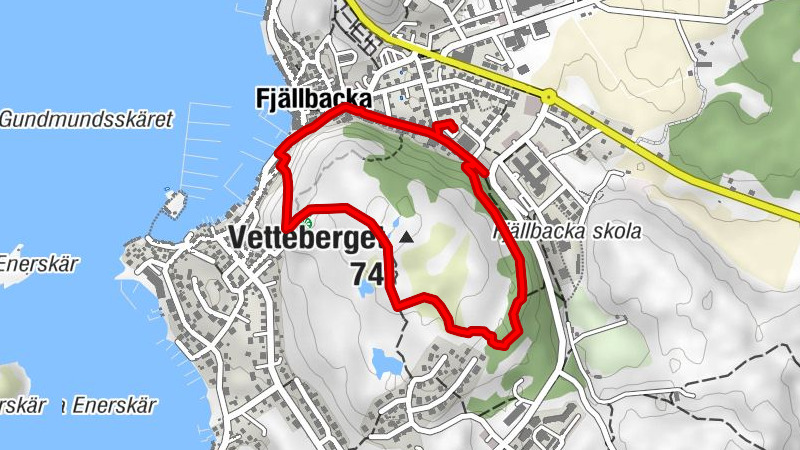 Tanums kommun - Fjällbacka - Bryggan - Vetteberget