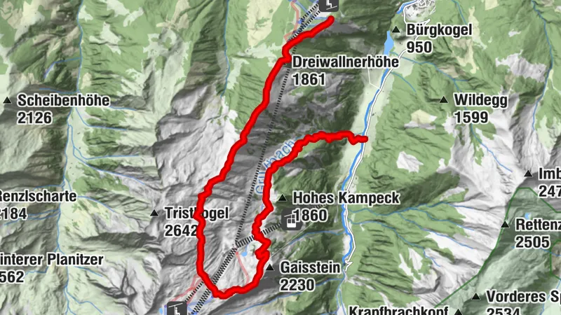 Alpine Centre–Maiskogel high-altitude route via the Alexander Enzinger Trail