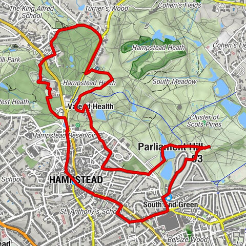 Hampstead - Wembley - Parliament Hill