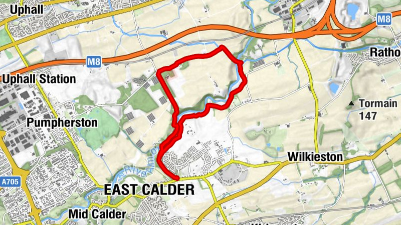 East Calder - Livingston - Muirend - Broxburn