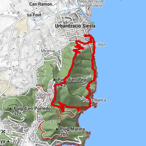 Urbanització Siesta - Santa Eulària des Riu - Valverde - Puig d'en Pep