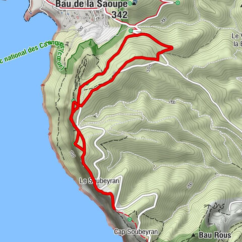 Cassis - Le Soubeyran - Belvédère des Calanques - Grotte des Espagnols