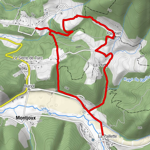 Montjoux - La Paillette - La Platte - Vesc