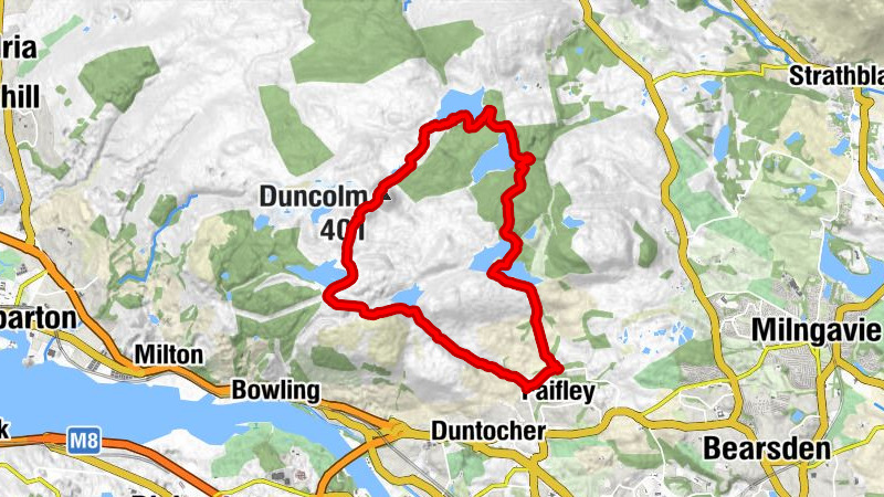 Lady's Linn - Duncolm - The Slacks - West Dunbartonshire