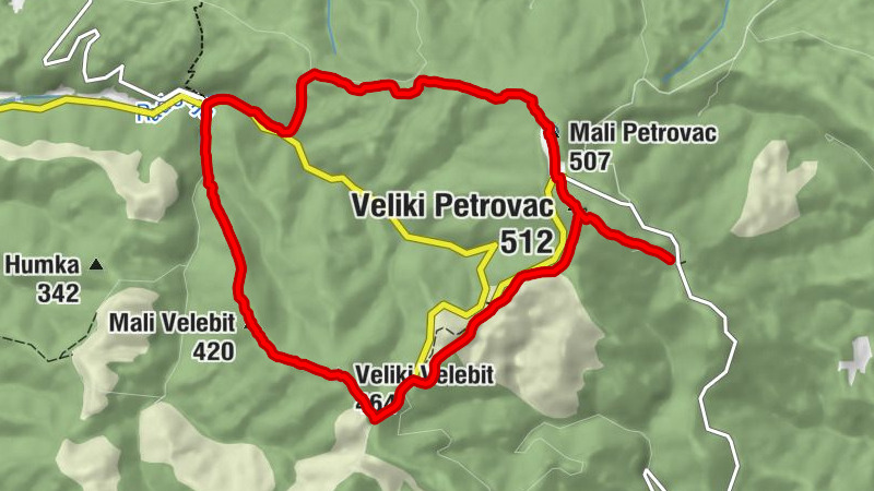 Karlovačka županija - Veliki Velebit - Veliki Petrovac - Lovački dom Muljava