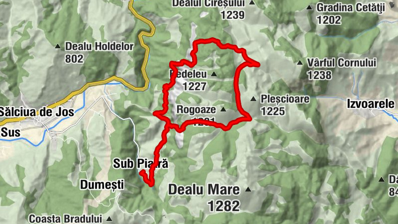 Sub Piatră - Mănăstirea Sub Piatră - Pestera de la Grosi - Poarta Zmeilor