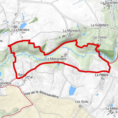 Le Poiré-sur-Vie - La Merlière - La Marinière - Le Chiron