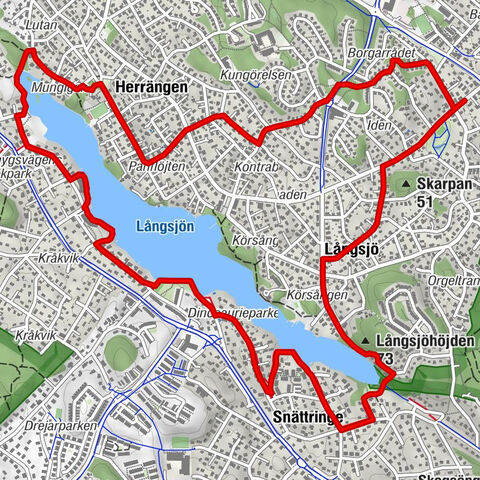 Hägersten-Älvsjö stadsdelsområde - Långsjöhöjden - Stuvsta-Snättringe - Huddinge
