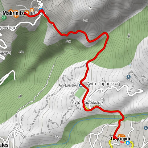 Πορταριά - Αγία Παρασκευή - Peliades - Μακρυνίτσα