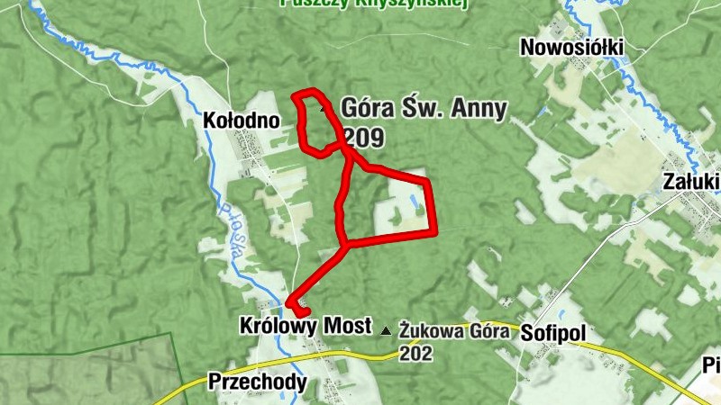 Królowy Most - Kaplica pw. Świętej Anny - Góra Św. Anny