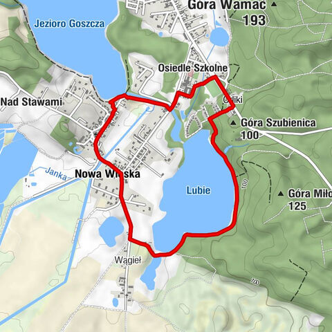 Nowa Wioska - Kościół pw. św. Anny - Góra Szubienica - Lubrza