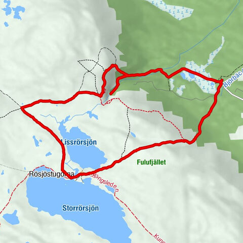 Njupeskärsserveringen - Njupeskär - Rösjöstugorna