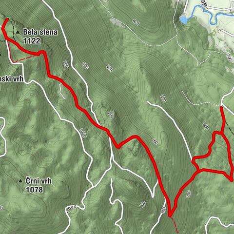 Ribnica - Bela stena