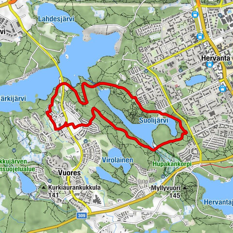 Isokuusi - Länsi-Hervanta - Aurinkorinne