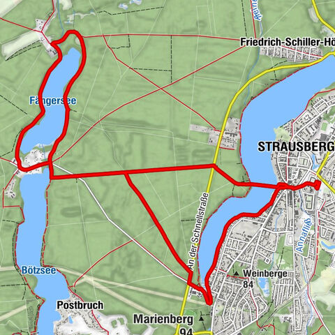Strausberg - Strausberg, Stadtseite - Wesendahler Mühle - Spitzmühle