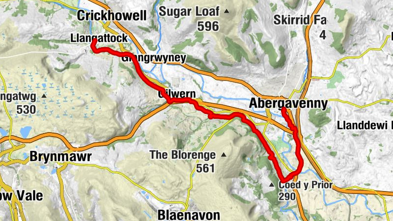 Abergavenny - Llanellen - Bethesda Chapel - Llangattock