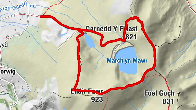 Llanddeiniolen - Carnedd Y Filiast - Elidir Fawr - Elidir Fach