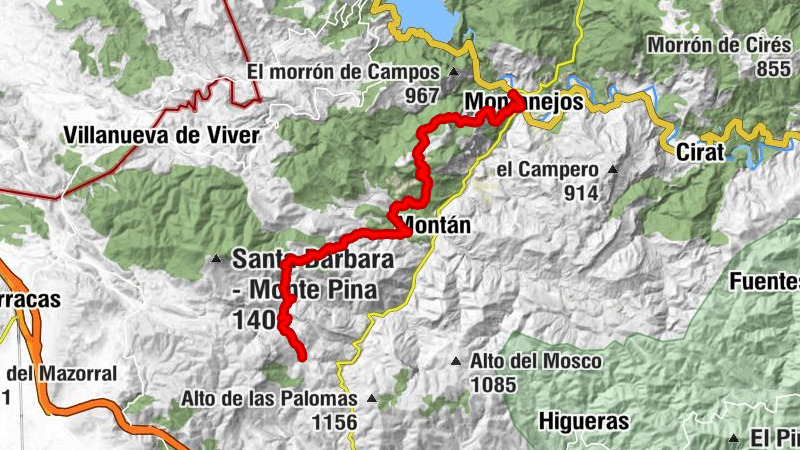 Montán - Alto Pino Rey - Montanejos