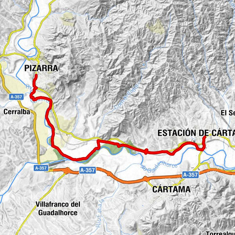Pizarra - Estación de Aljaima - Nueva Aljaima-Tres Leguas - Estación de Cártama