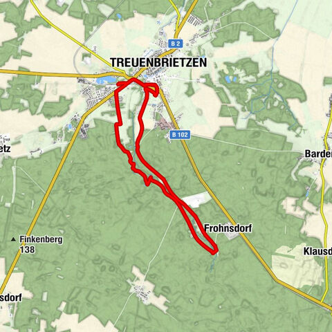 Treuenbrietzen - Forellenmühle - Zur alten Eiche