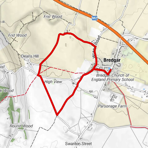 Bredgar - Stiff Street - Deans Hill - Bredgar Church