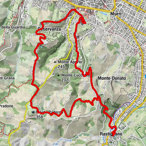 Rastignano - Colle dell'Osservanza - Monte San Vittore - Colle di Barbiano