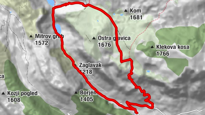 Stabna - Zaglavak - Stabanski katun
