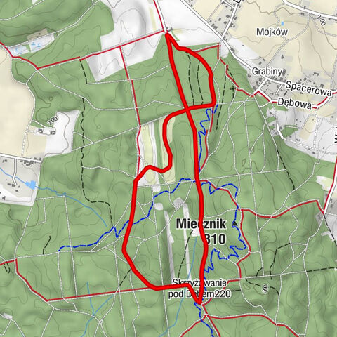 Dębniki - Skrzyżowanie pod Dębem