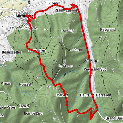 Saint-Estève - Peygrand Sud - Hauts de Tierceron - Chapelle Sainte-Lucie