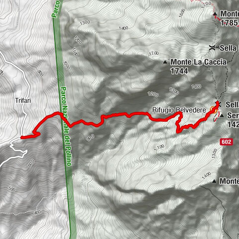 Belvedere Marittimo - Rifugio Belvedere - Sella La Croce - Cappella di Serra La Croce